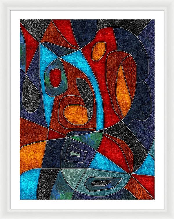 Abstract With Heart - Framed Print