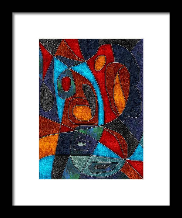 Abstract With Heart - Framed Print