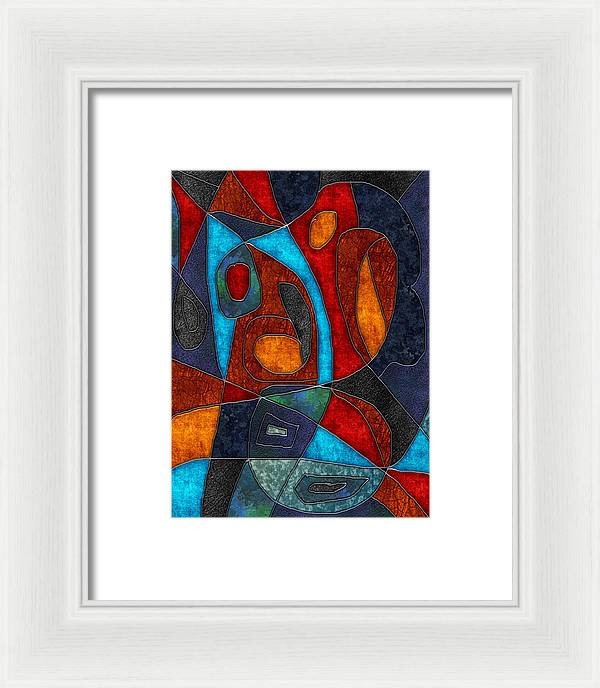 Abstract With Heart - Framed Print