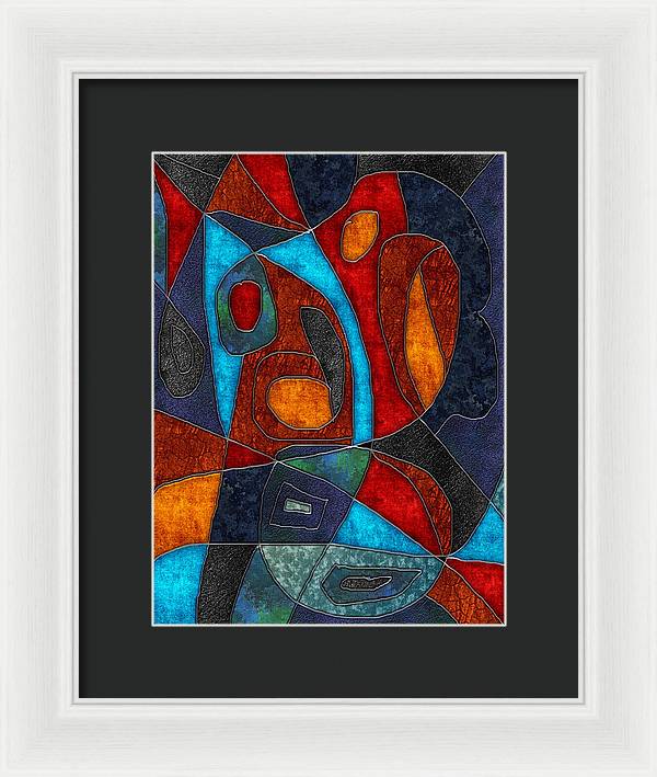 Abstract With Heart - Framed Print