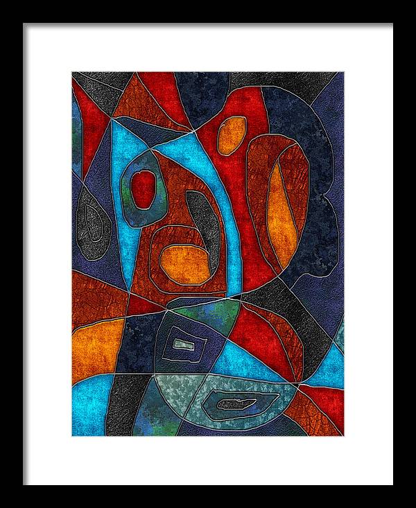 Abstract With Heart - Framed Print