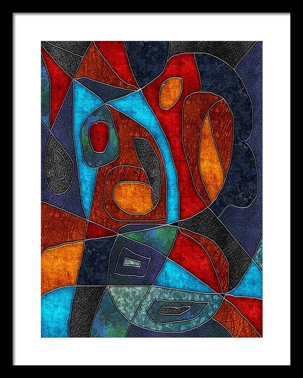 Abstract With Heart - Framed Print