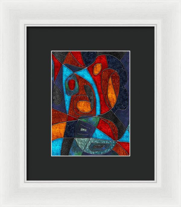 Abstract With Heart - Framed Print