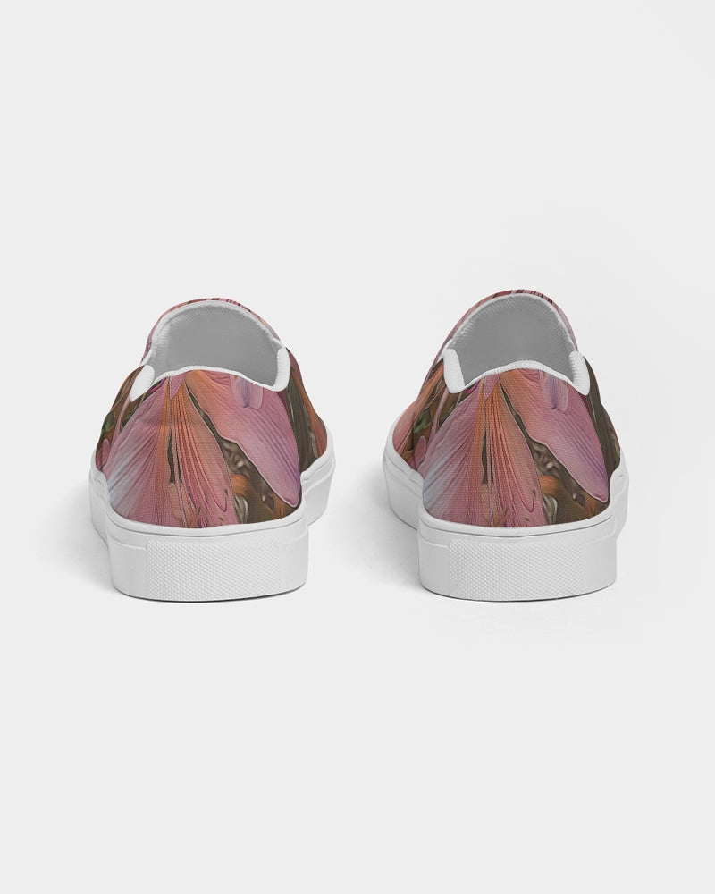 Pink Amaryllis Women's Slip-On Canvas Shoe