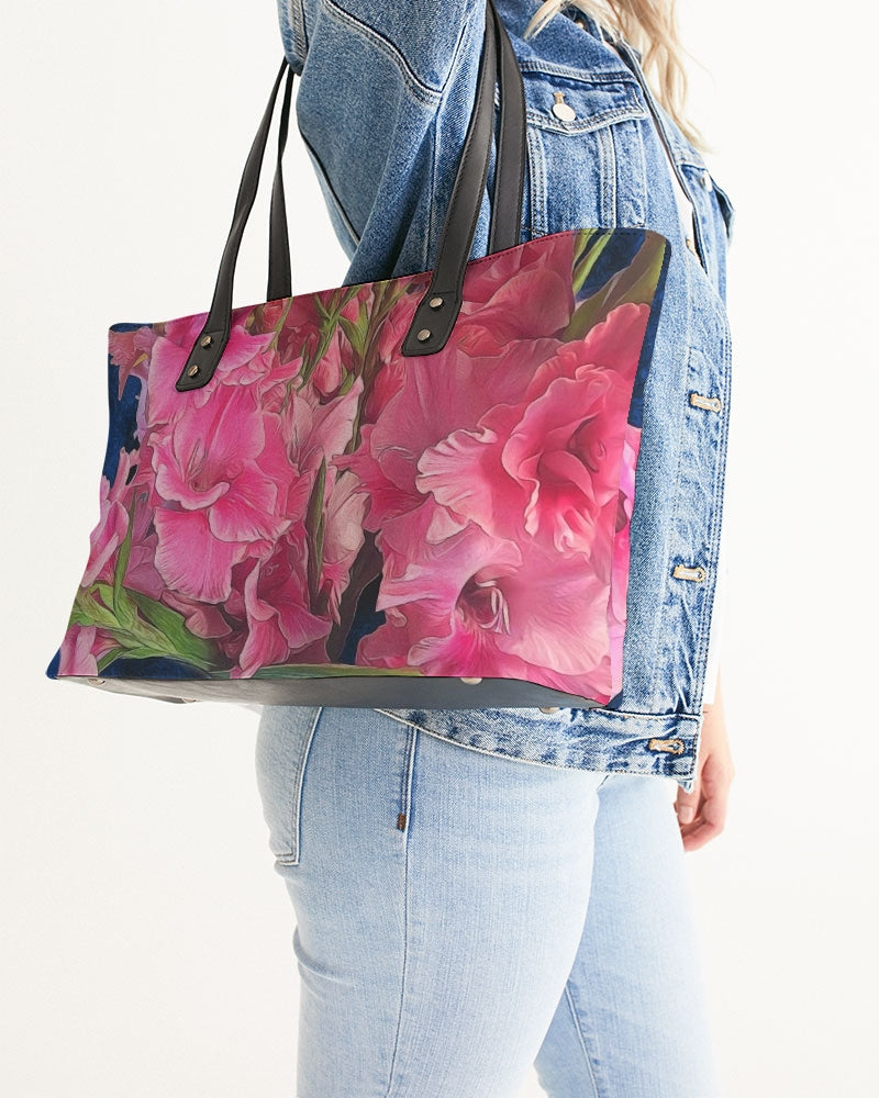 Pink Gladiolas Stylish Tote