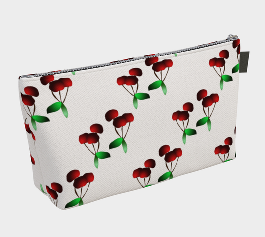 Cherries Pattern Makeup Bag