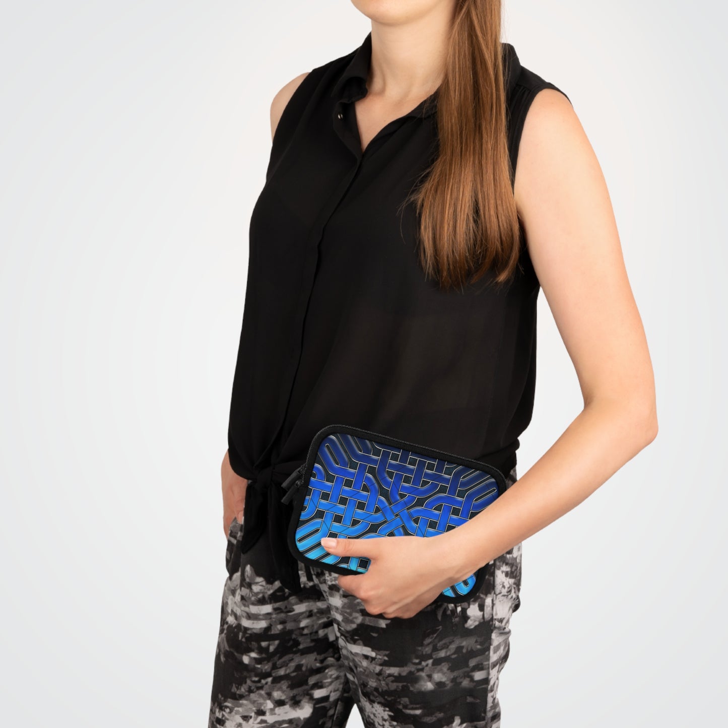 Blue Celtic Glass Laptop Sleeve