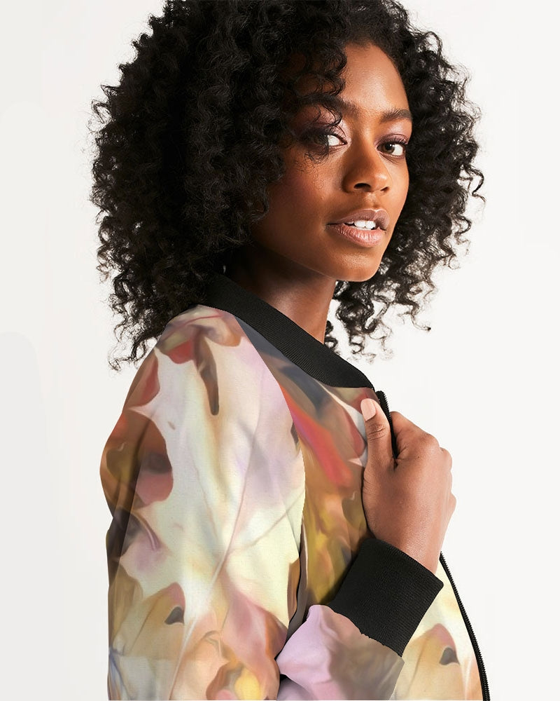 Fall Leaves Bright Women's Bomber Jacket