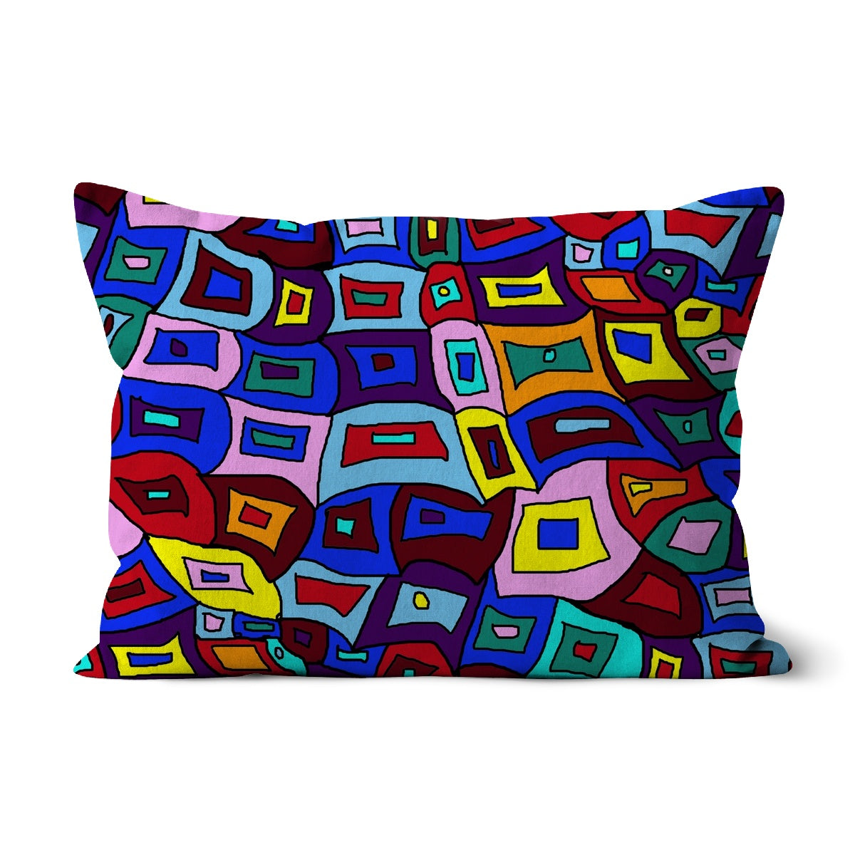 Wavy Square Pattern Cushion
