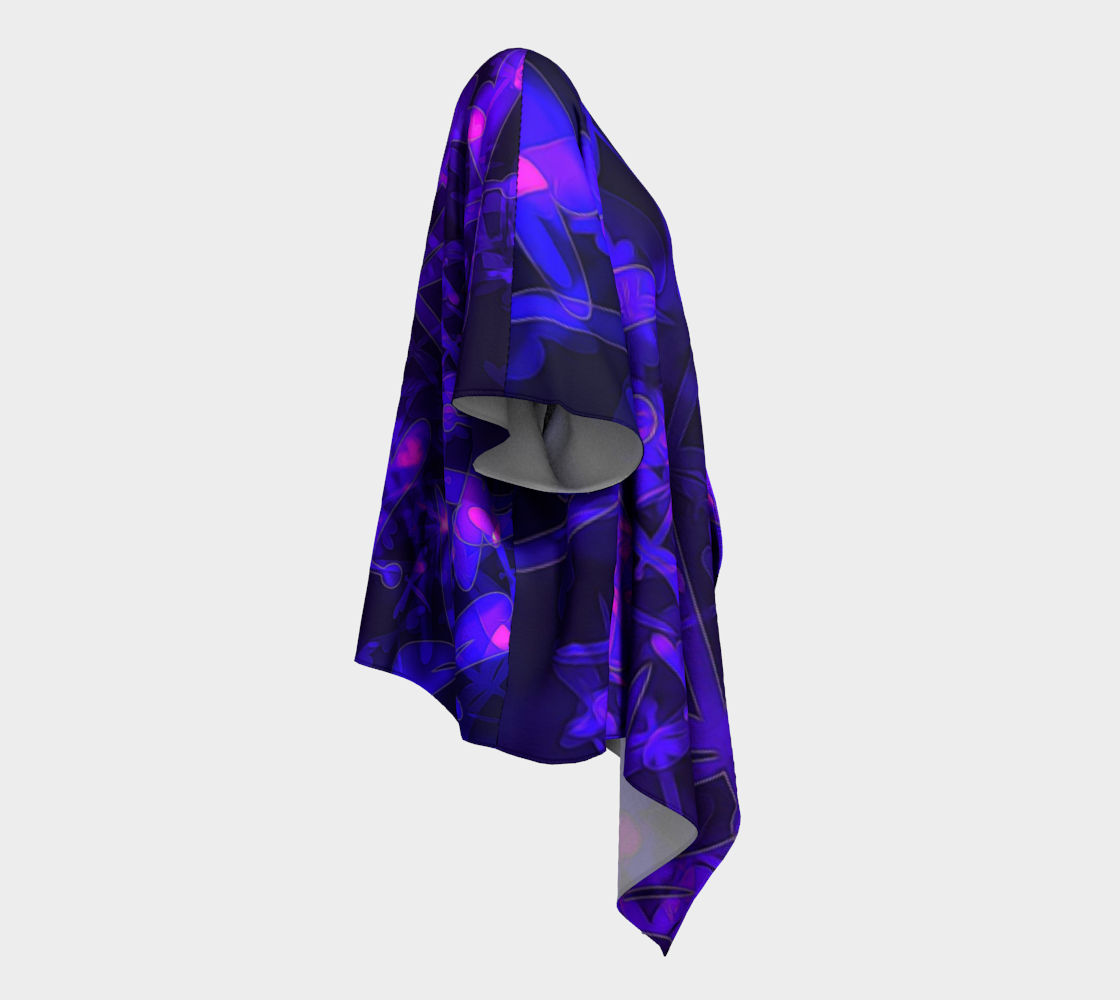Bokeh Light dragon Flies Draped Kimono