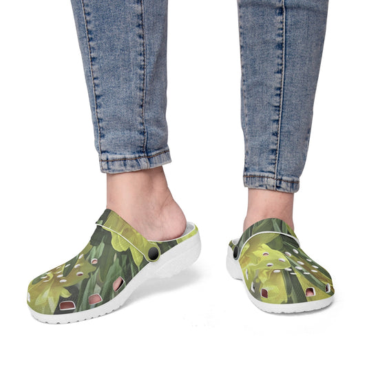 Bright Yellow Daffodils 413. All Over Printed Clogs