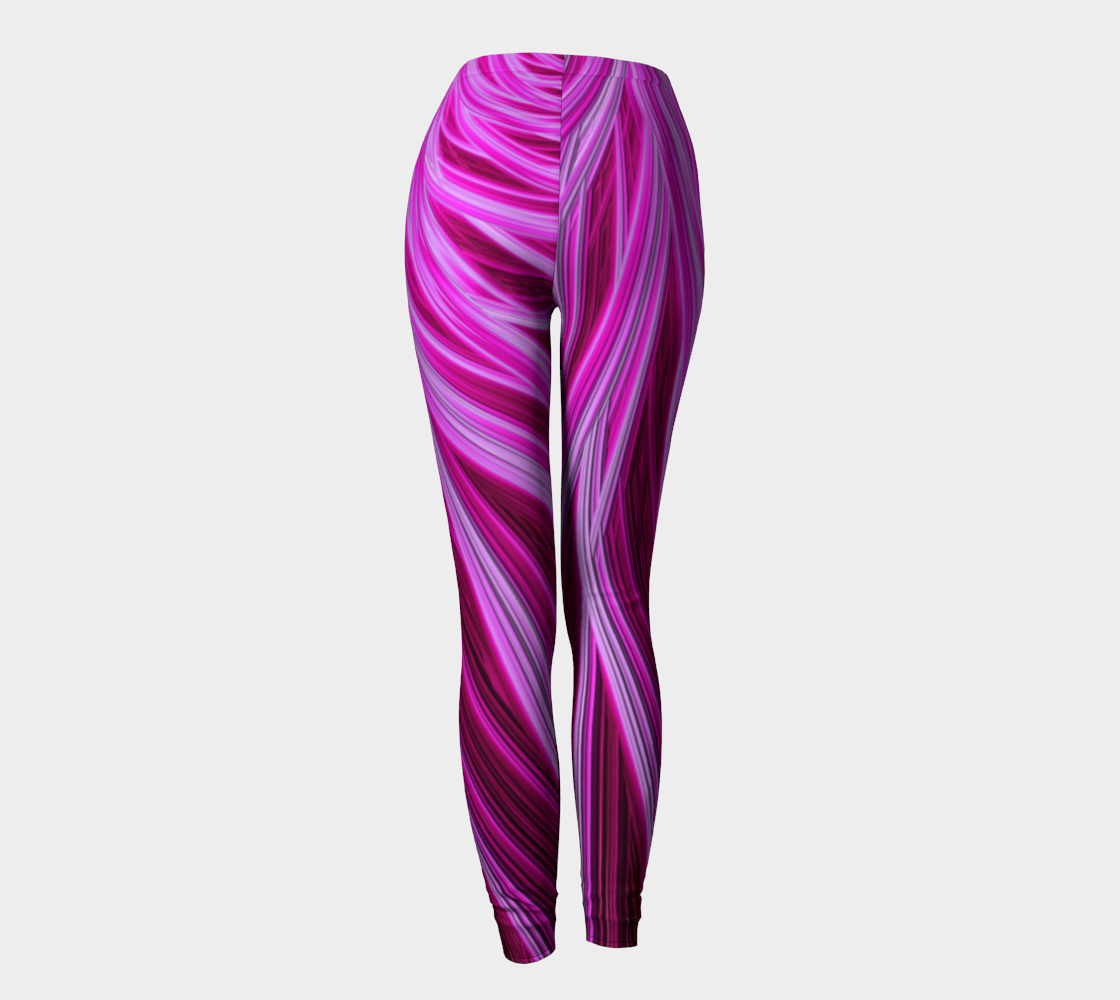Pink Fractal 18 Leggings