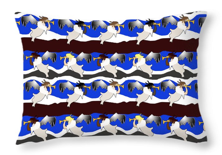 Angels Pattern - Throw Pillow