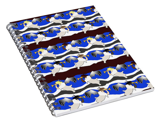 Angels Pattern - Spiral Notebook