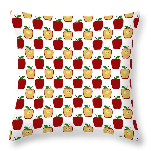 Apple Polkadots - Throw Pillow