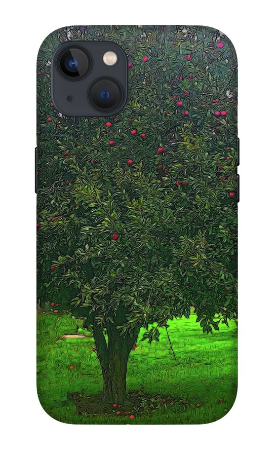 Apple Tree With Red Ripe Apples - Phone Case