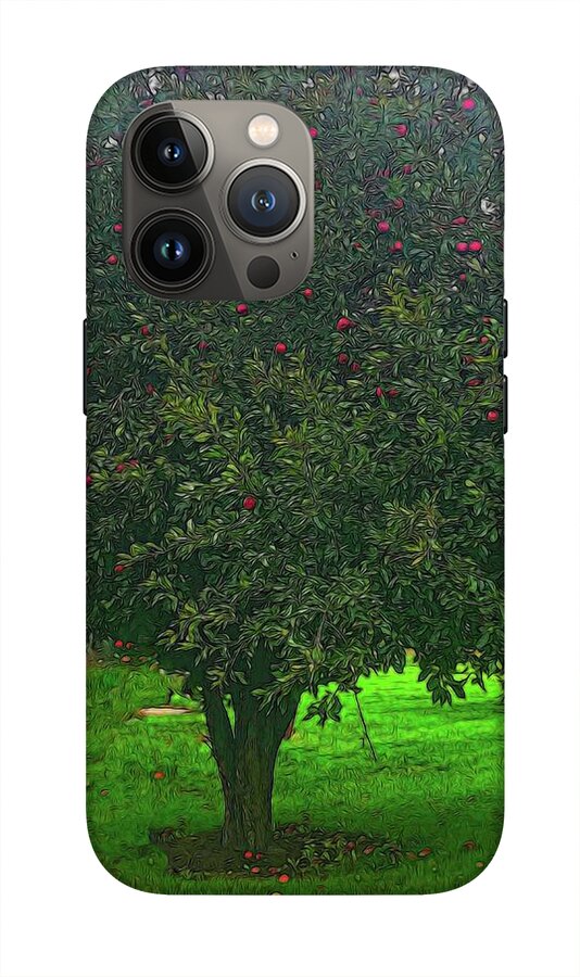 Apple Tree With Red Ripe Apples - Phone Case