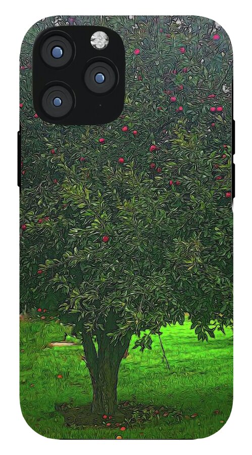 Apple Tree With Red Ripe Apples - Phone Case