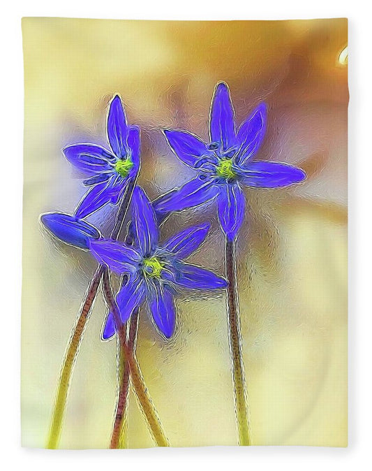 April Flowers - Blanket