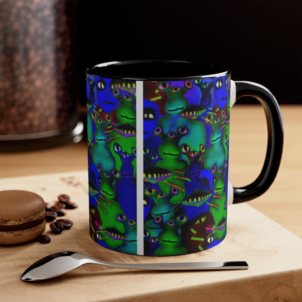 Aliens Collage Accent Coffee Mug, 11oz