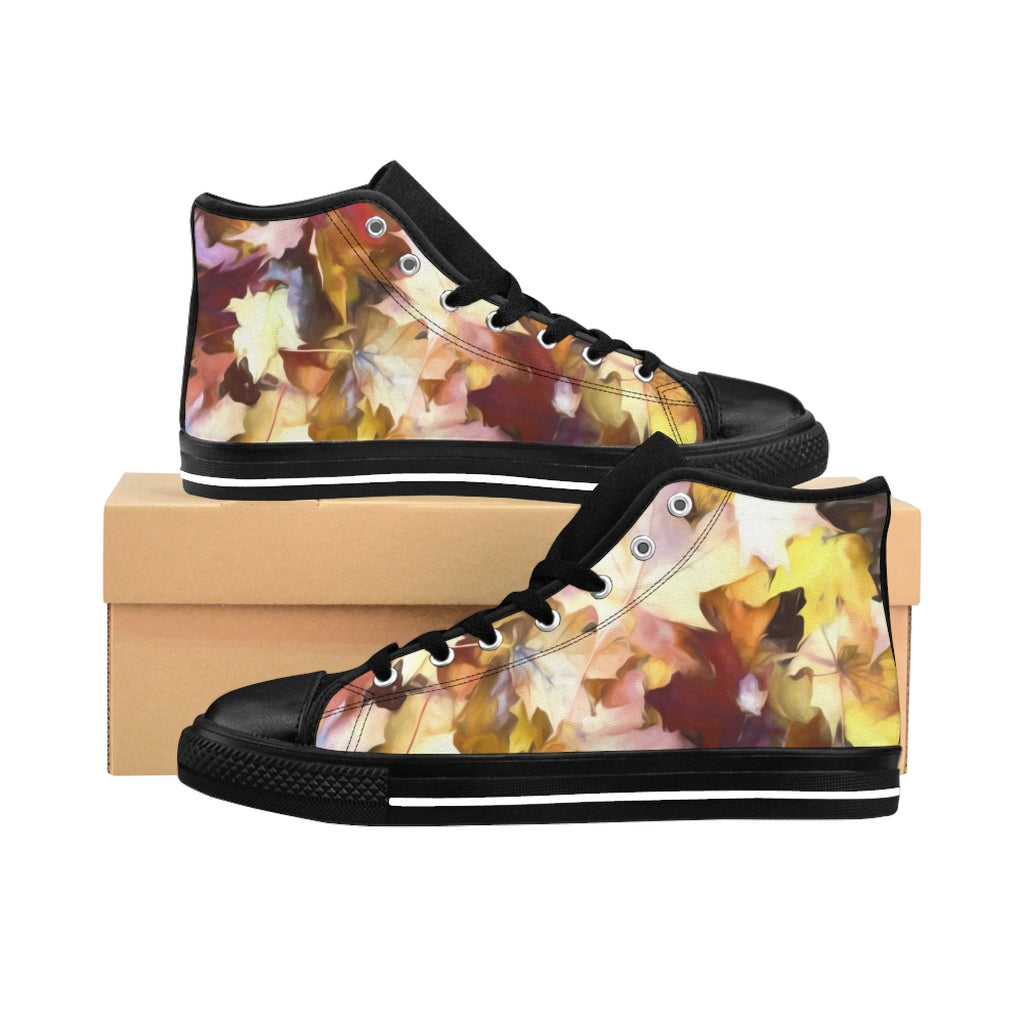 Fall Leaves Bright Women's High-top Sneakers
