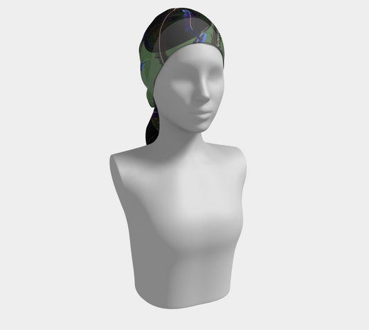 Feathers And Polkadots Long Scarf