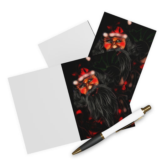 Santa Drawing Greeting Cards (5 Pack)
