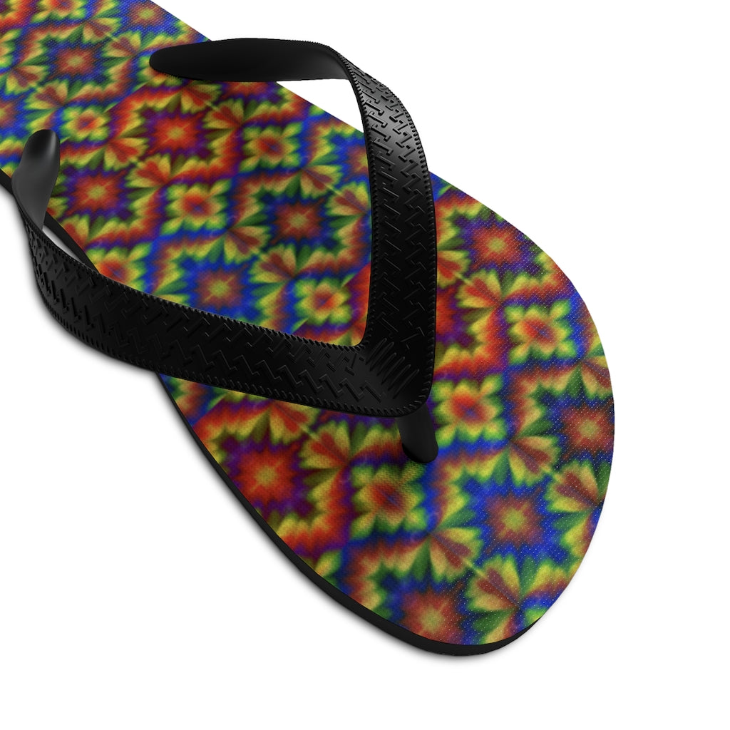 Carnival Kaleidoscope Unisex Flip-Flops