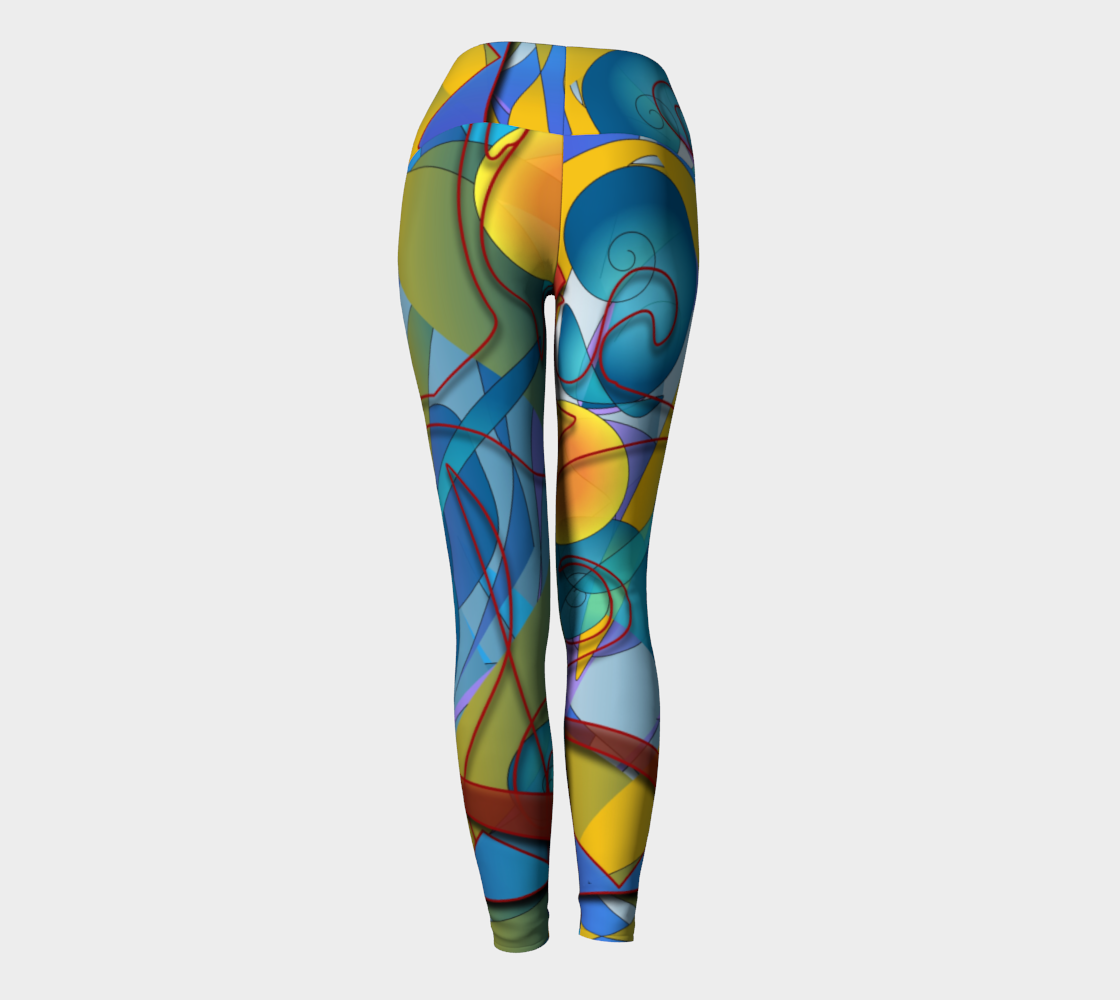 Geometry Collage Yoga Leggings