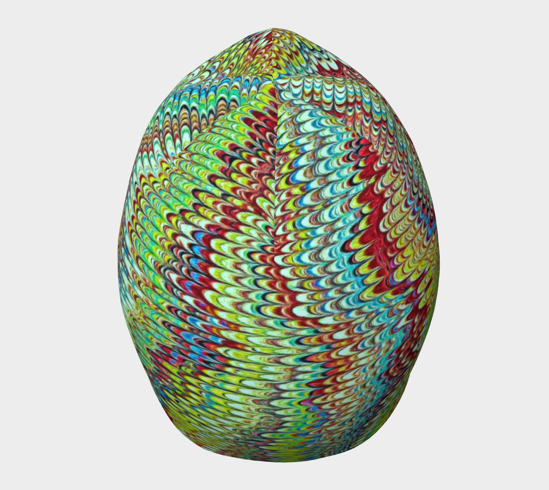 Cool Green Marbled Hat