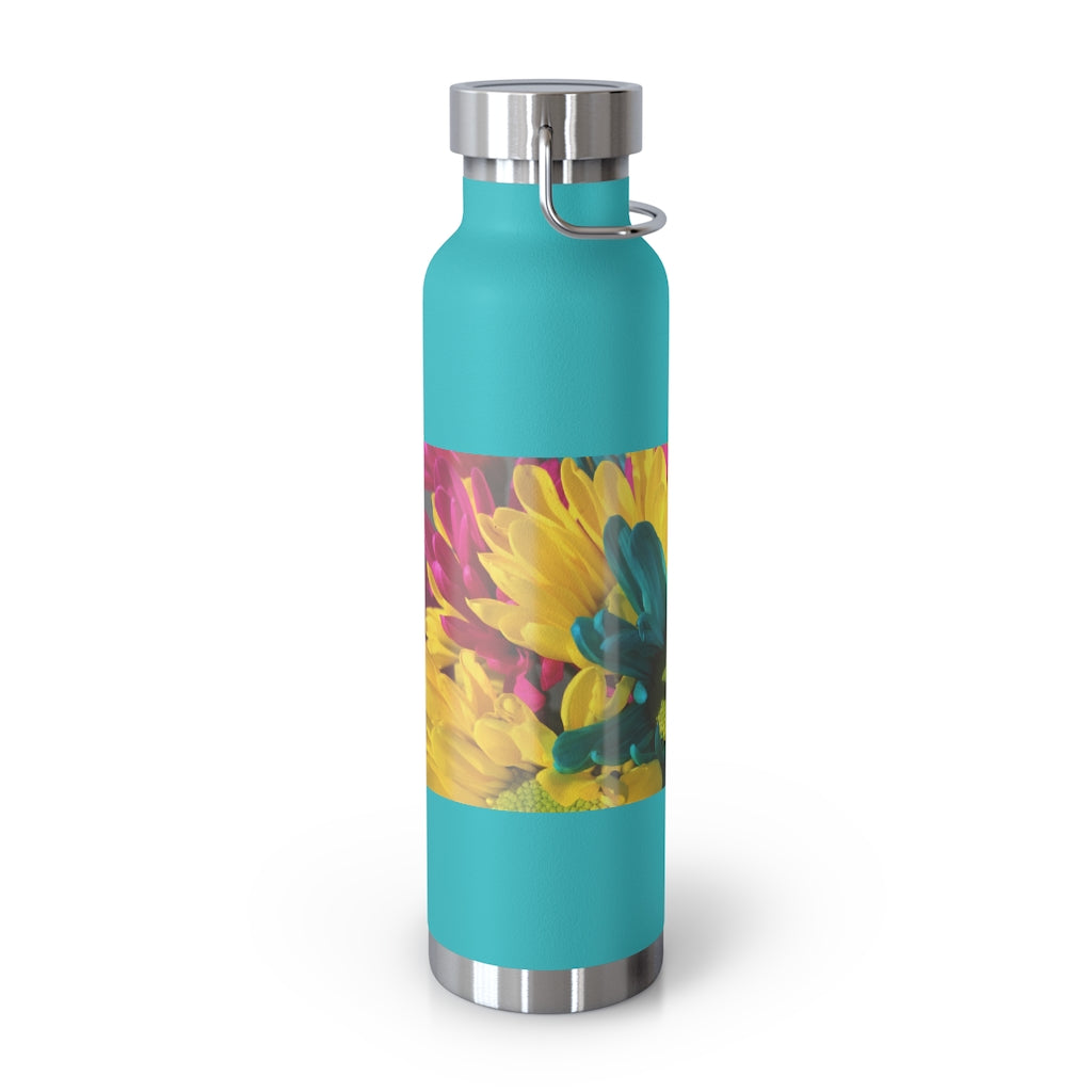 Raw Flowers 4 22oz Vacuum Insulated Bottle