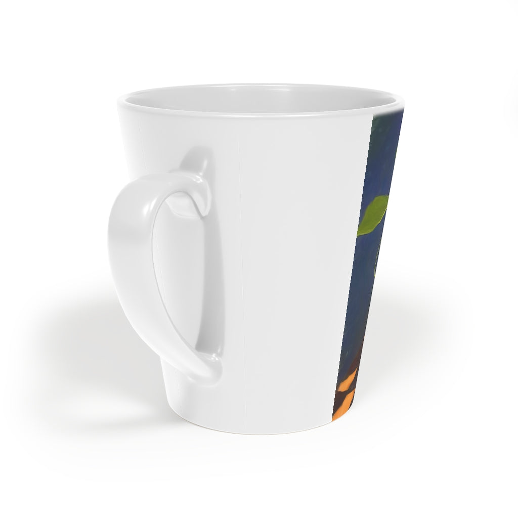 Flower In Tunnel Latte Mug, 12oz
