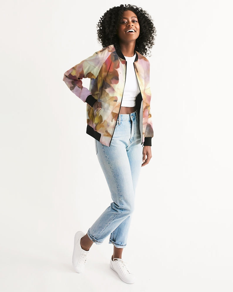Fall Leaves Bright Women's Bomber Jacket