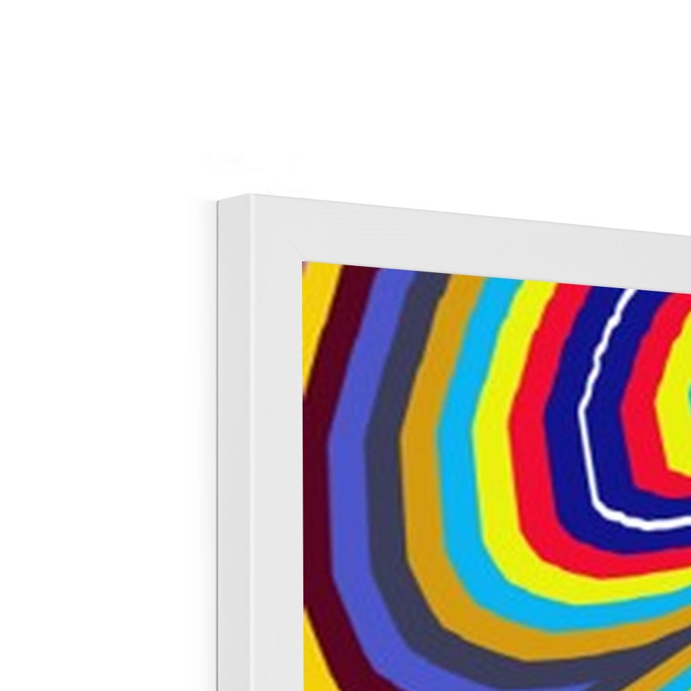 Curly Swirls Framed Print