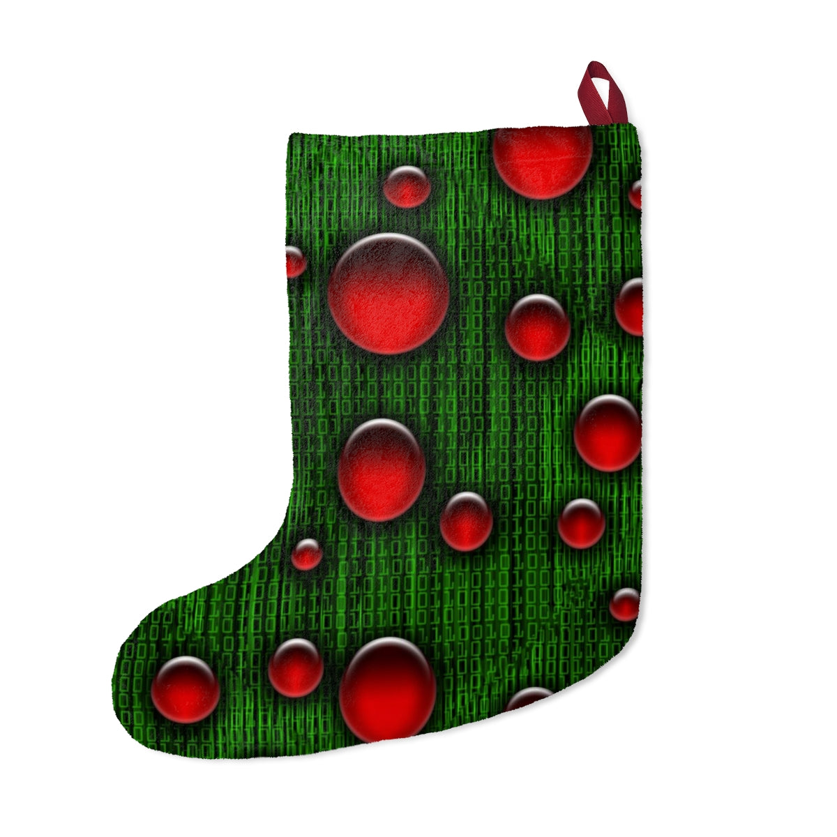 Geek Binary Digital Christmas Stockings