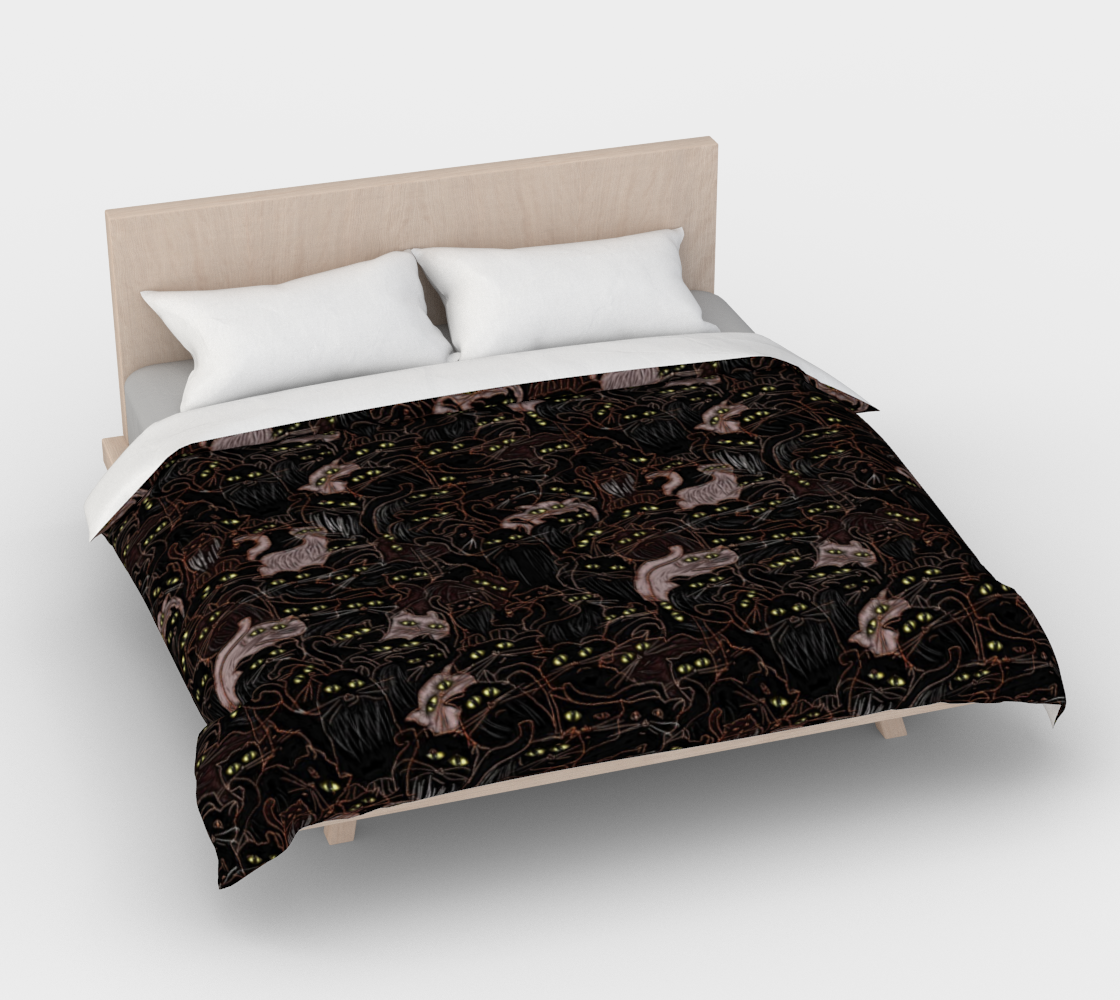 Black Cats Duvet Cover