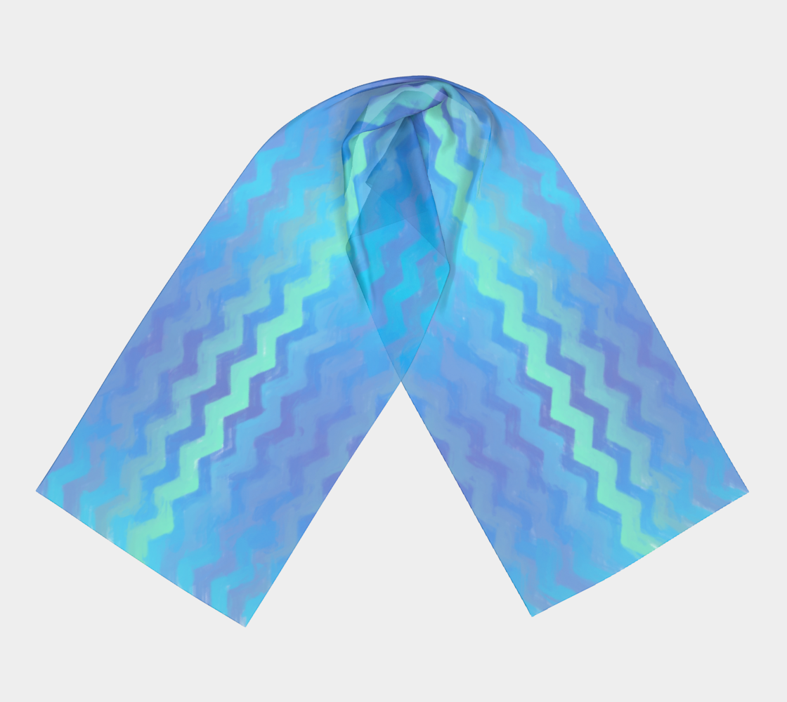 Mermaid Stripe Long Scarf