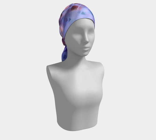 Coffee Cup Abstract Long Scarf