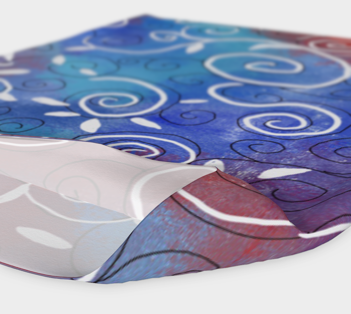 Blue and White Swirls Headband