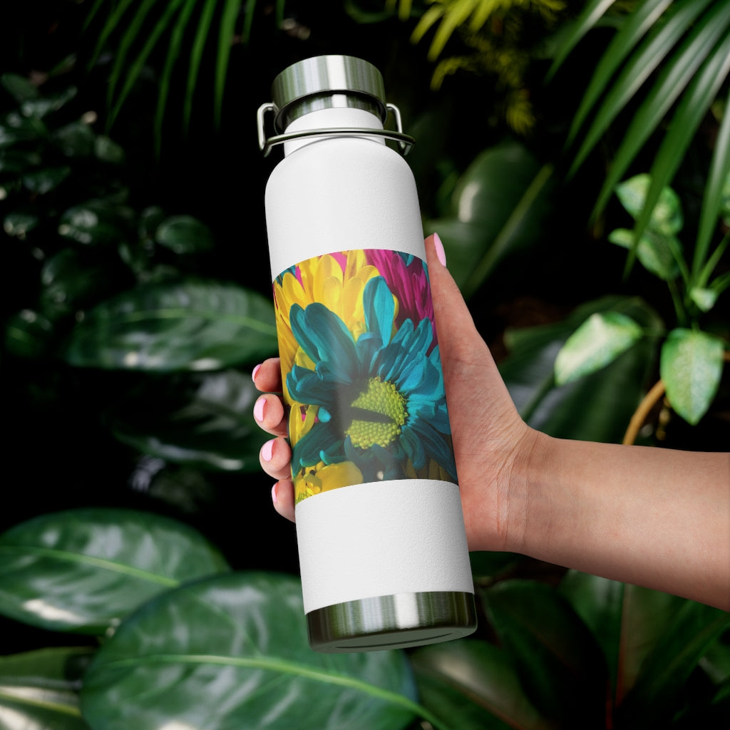 Raw Flowers 4 22oz Vacuum Insulated Bottle