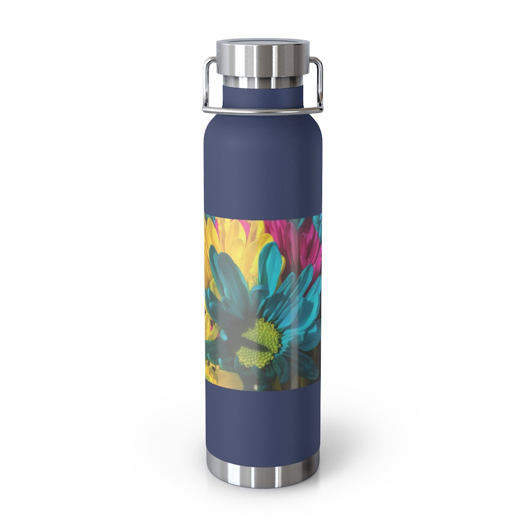 Raw Flowers 4 22oz Vacuum Insulated Bottle