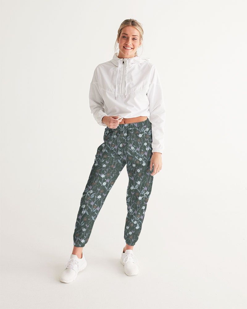 Violets On Gray Women's Track Pants