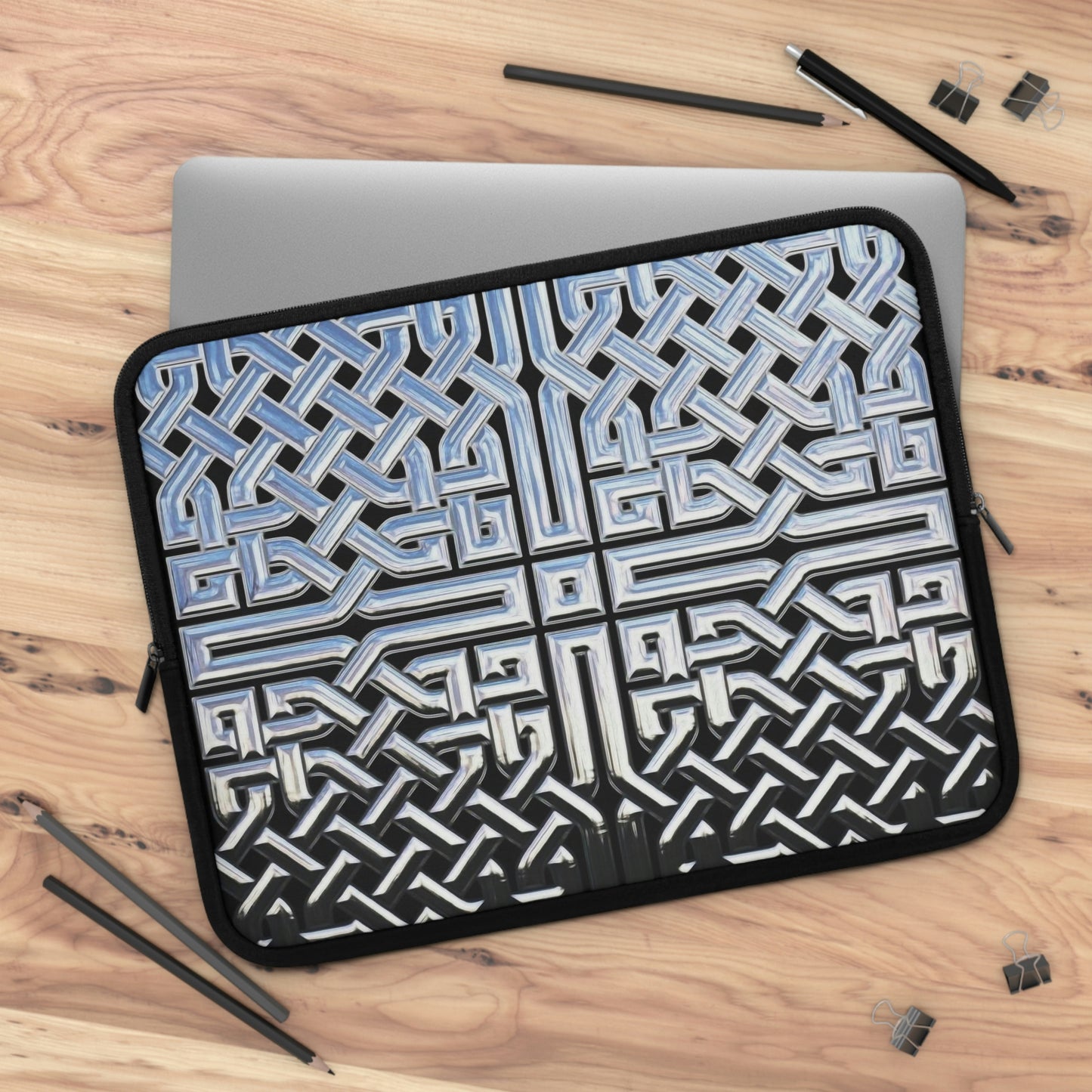 Chrome Celtic Knot Laptop Sleeve