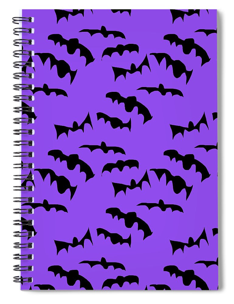 Bats Pattern - Spiral Notebook