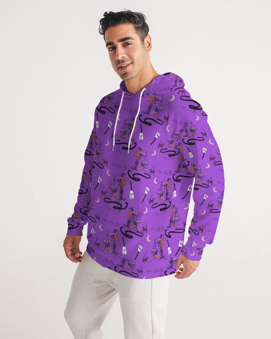 Witch Cat Cauldron Pattern Men's Hoodie