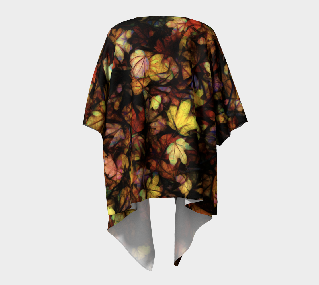 Late October Leaves Draped Kimono