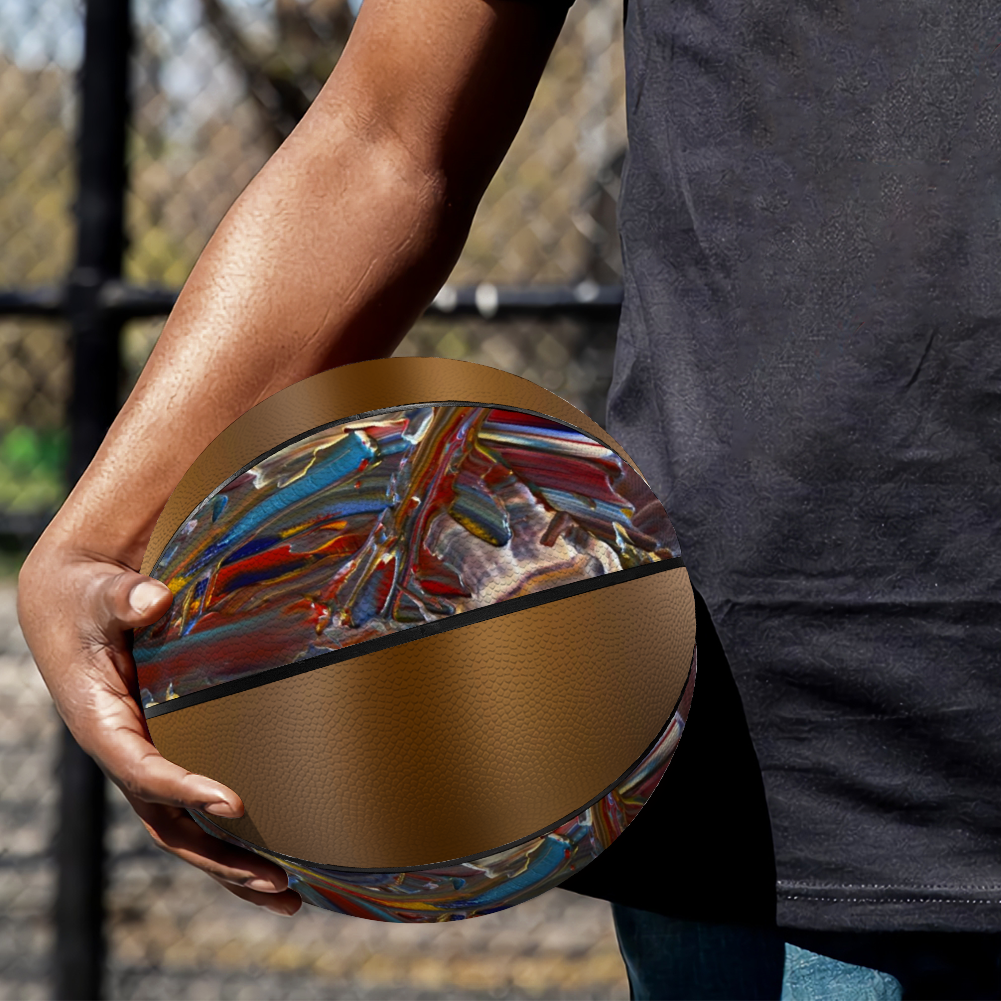 Coffee and Paint Customized Basketball for All Ages and Levels Custom Full Pads Personalized Basketball