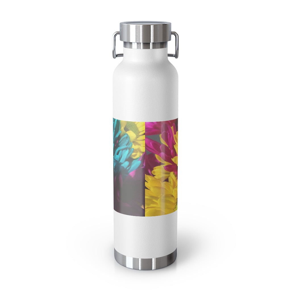Raw Flowers 4 22oz Vacuum Insulated Bottle