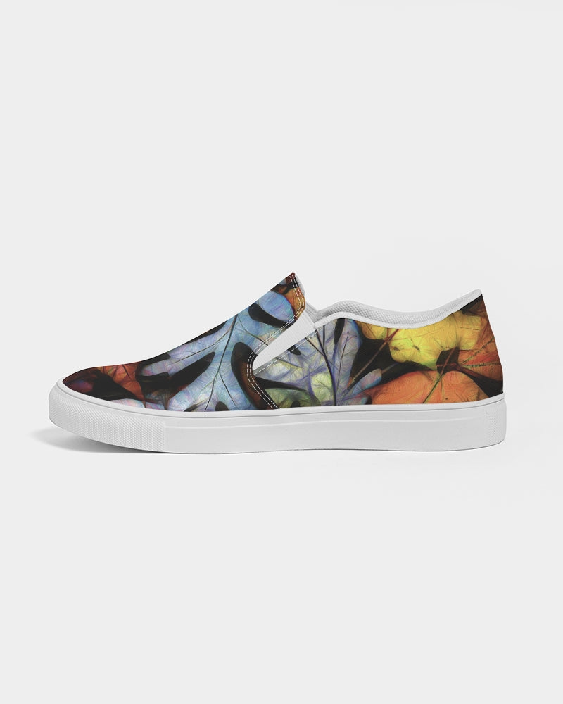 Mid October Leaves Women's Slip-On Canvas Shoe