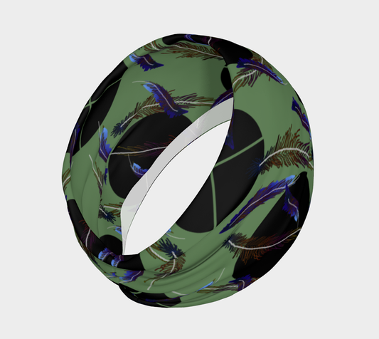 Feathers and Polkadots Headband